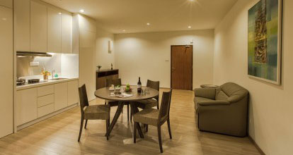 Serviced Apartment Living & Dining
